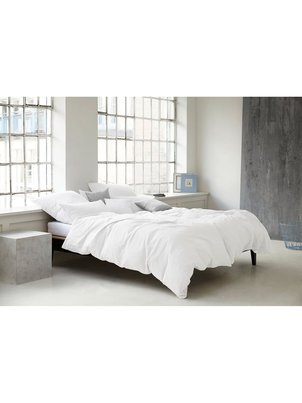 Elegante Pure Bettwäsche Renforce in Weiss