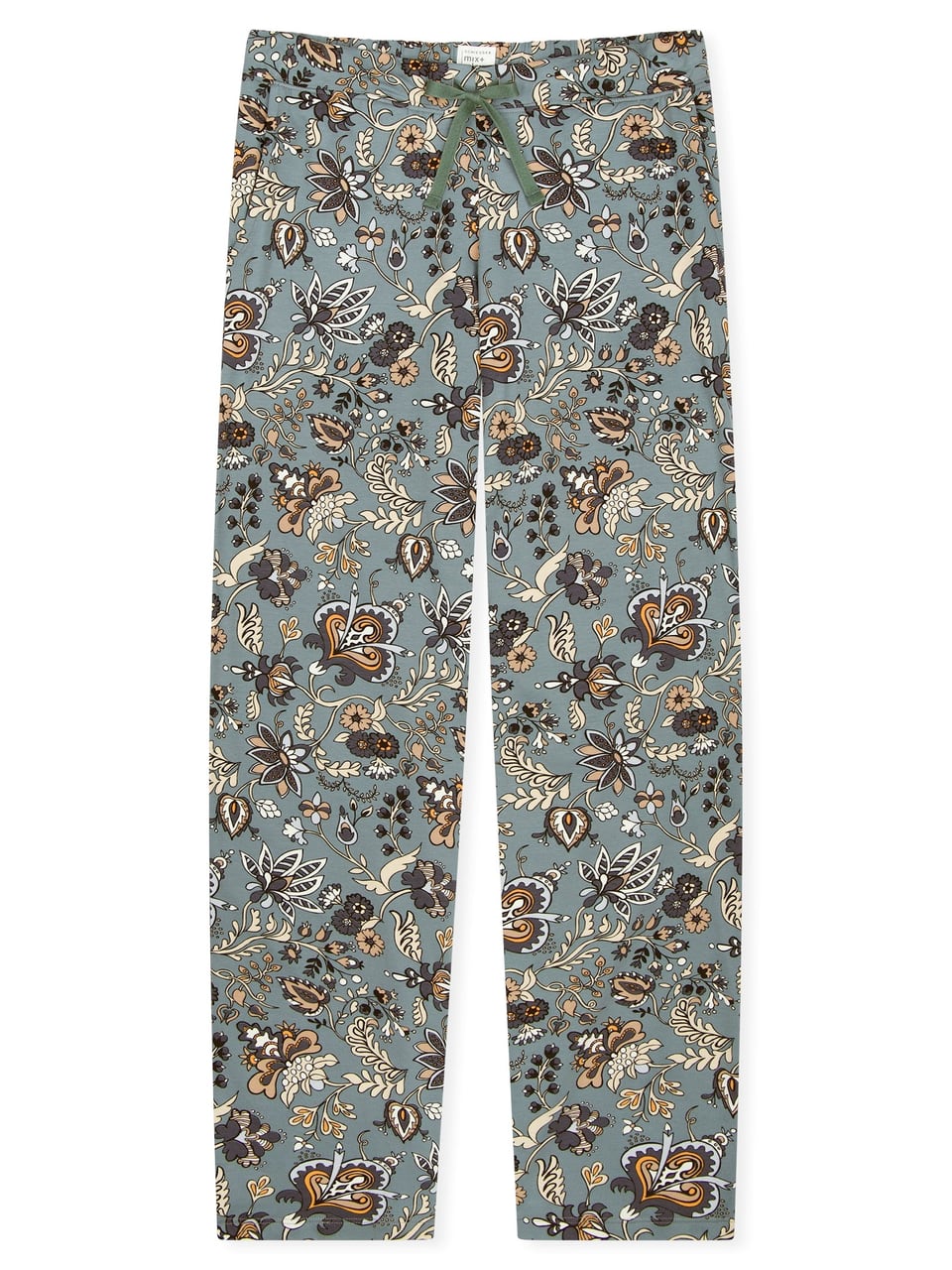 Schiesser Hose lang Schlafanzug in Mineral – Bild 1