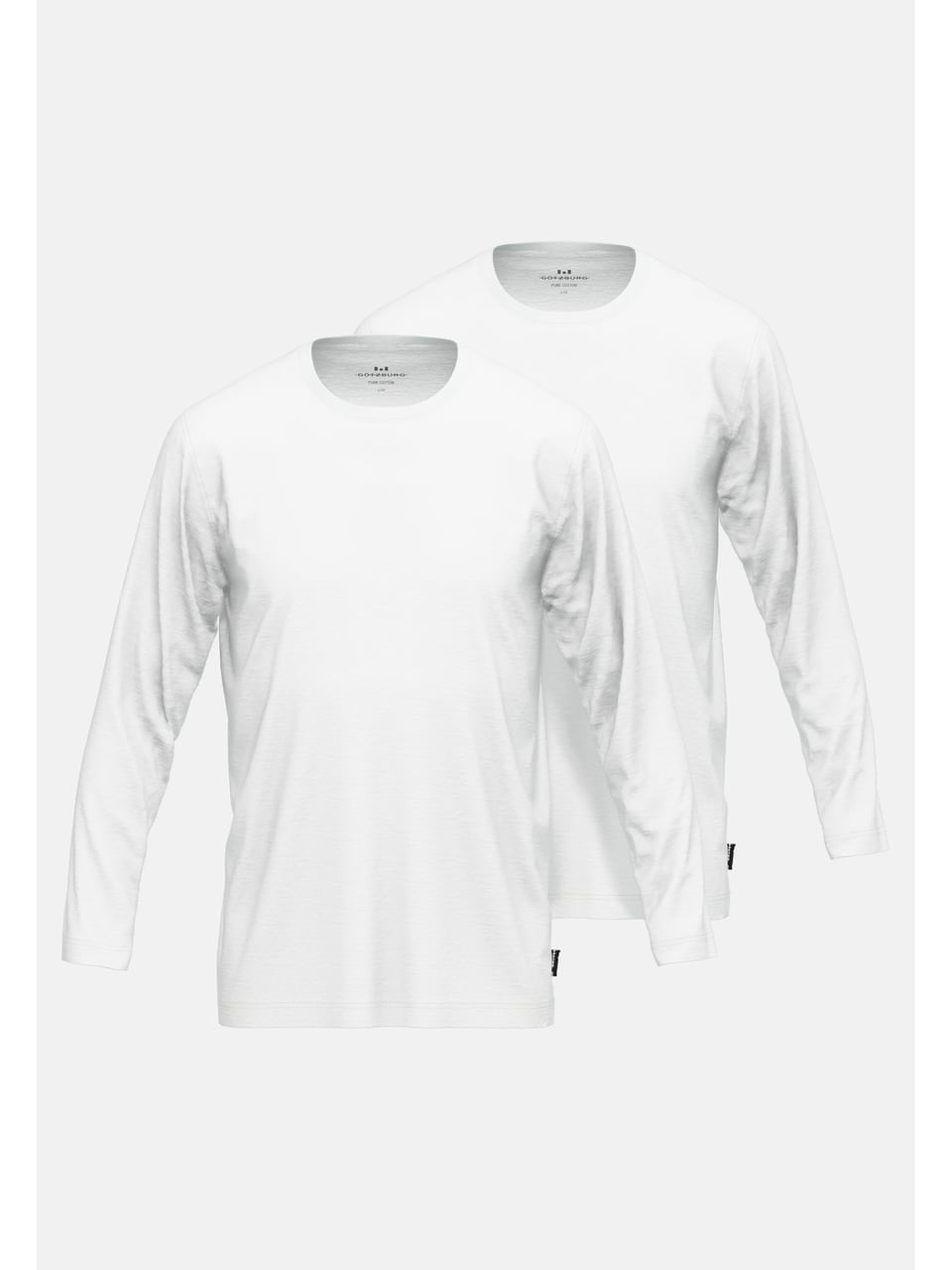 Ceceba Shirt 1/1sl, Rundhals, 2pack in Weiß-Hell-Uni – Bild 1
