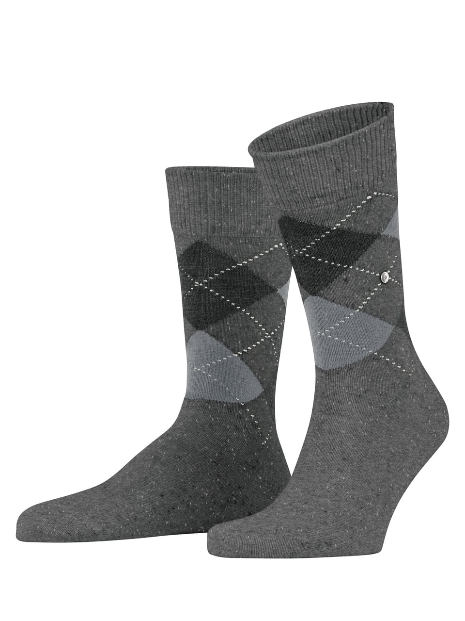 Burlington Dundee SO Herrensocken in Carbon Mel – Bild 1