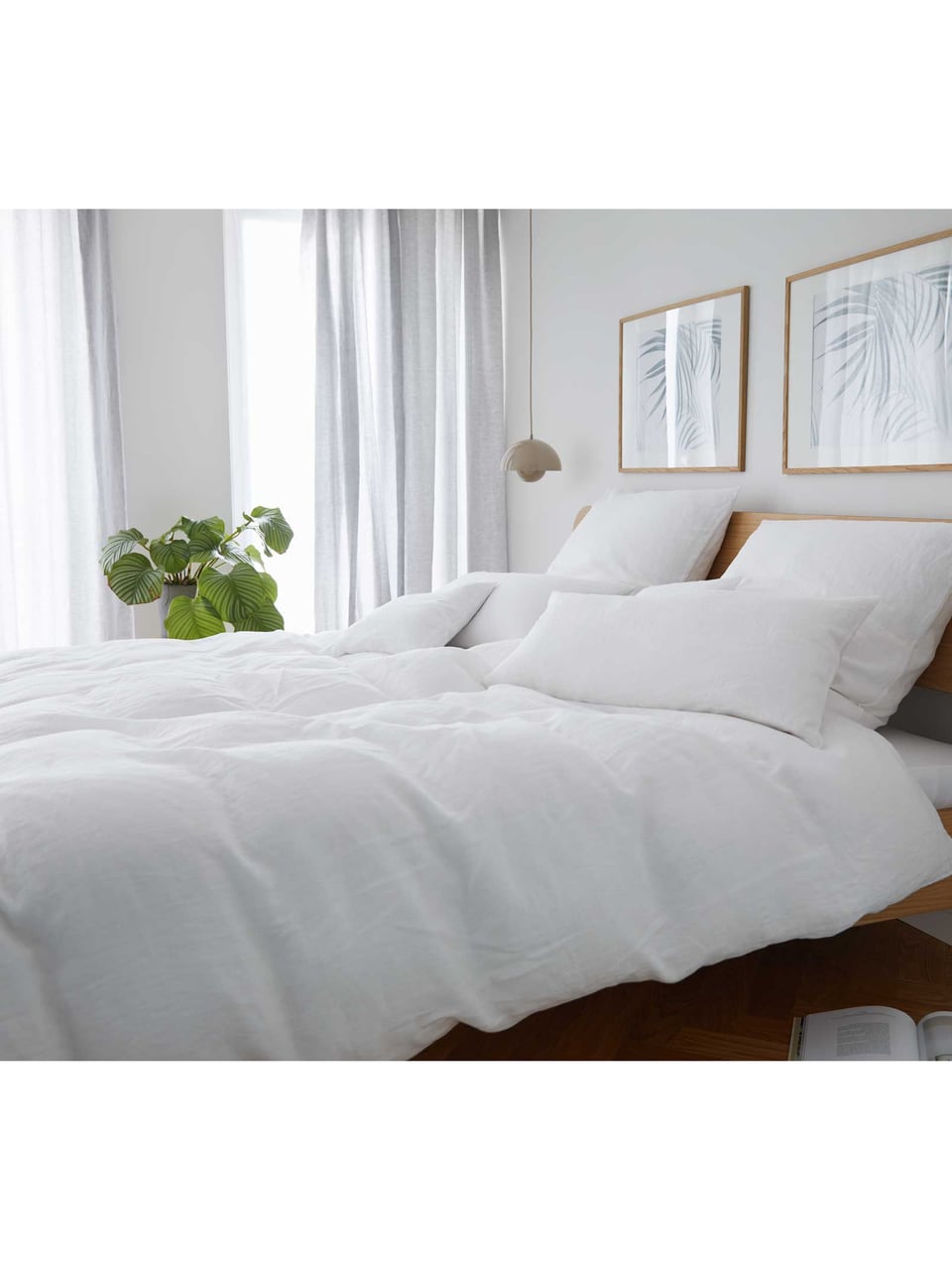 Elegante Pure 80/80 240/2 2 0 Bettwäsche Renforce in Reinweiß – Bild 1