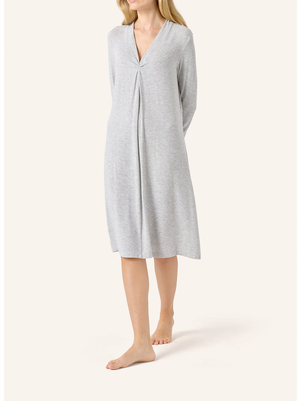 Yellamaris Dress 94cm Modal uni - light grey Nachthemden in Hellgrau – Bild 1