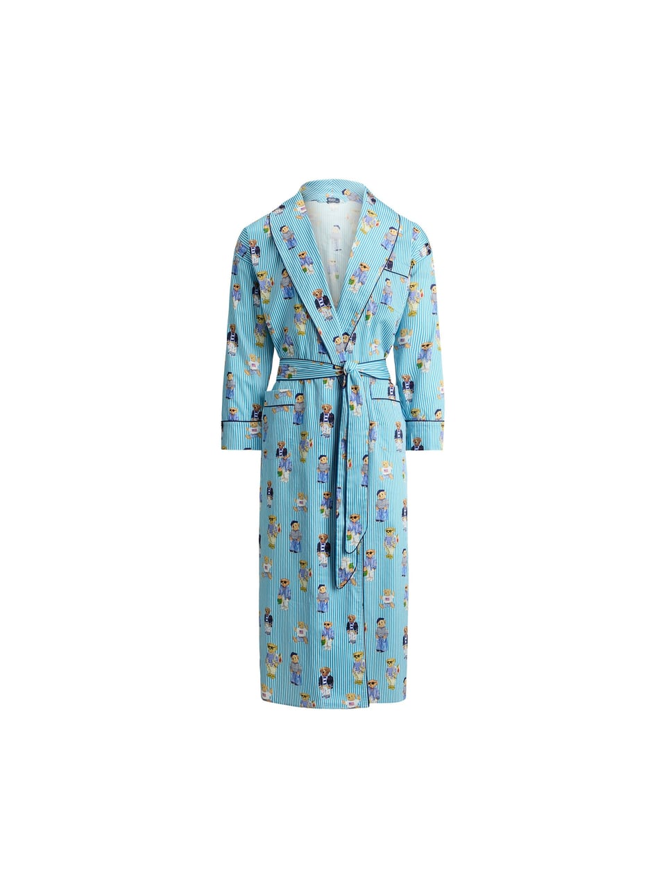 Ralph Lauren Robe Bademantel in Aqua Mist Bear – Bild 1