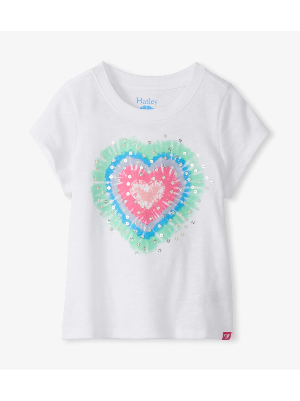 Hatley heart burst graphic tee Oberteile in White – Bild 1
