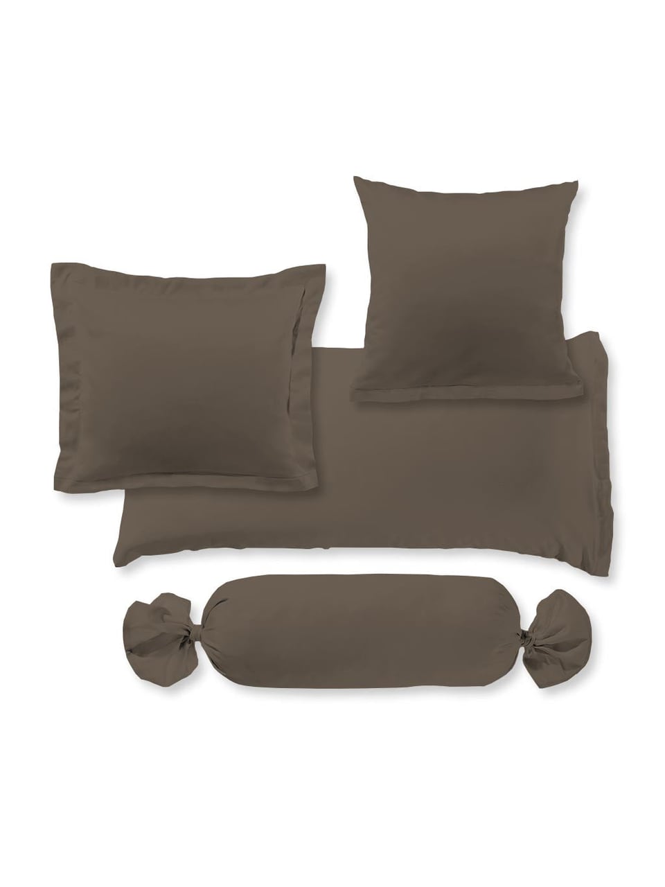fleuresse Artikel 111180834 Bettwäsche Satin in Espresso – Bild 1