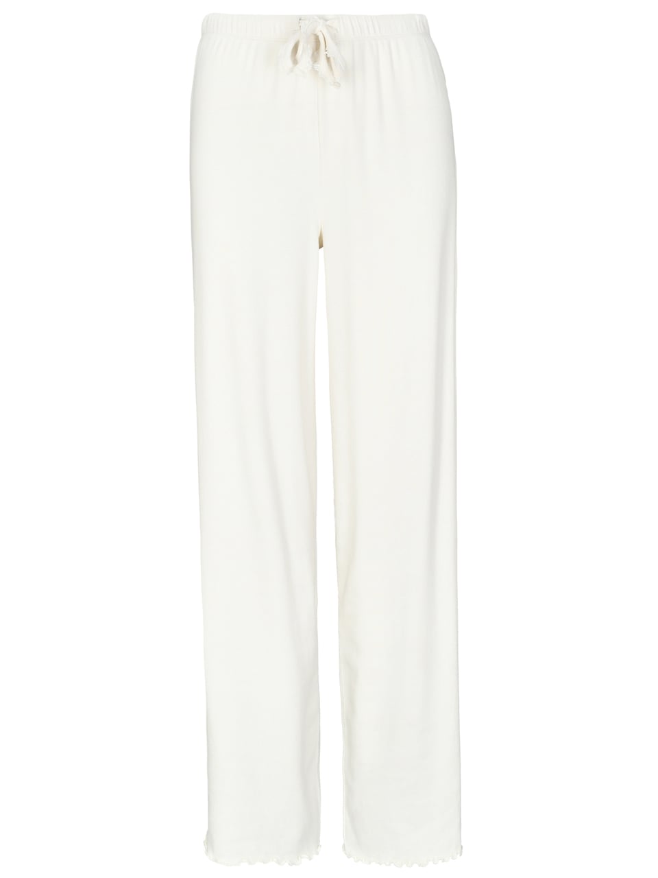 InLinea Da.-Pants Premium Rib Schlafanzug in Cloud
