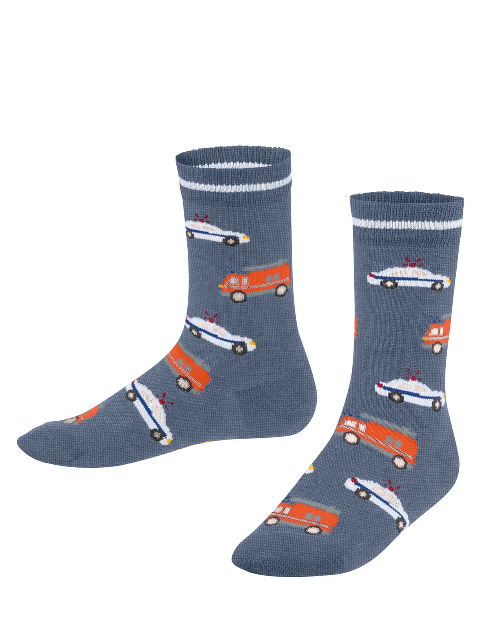 FALKE Police and Fire Cars SO Strümpfe in Light Jeans – Bild 1