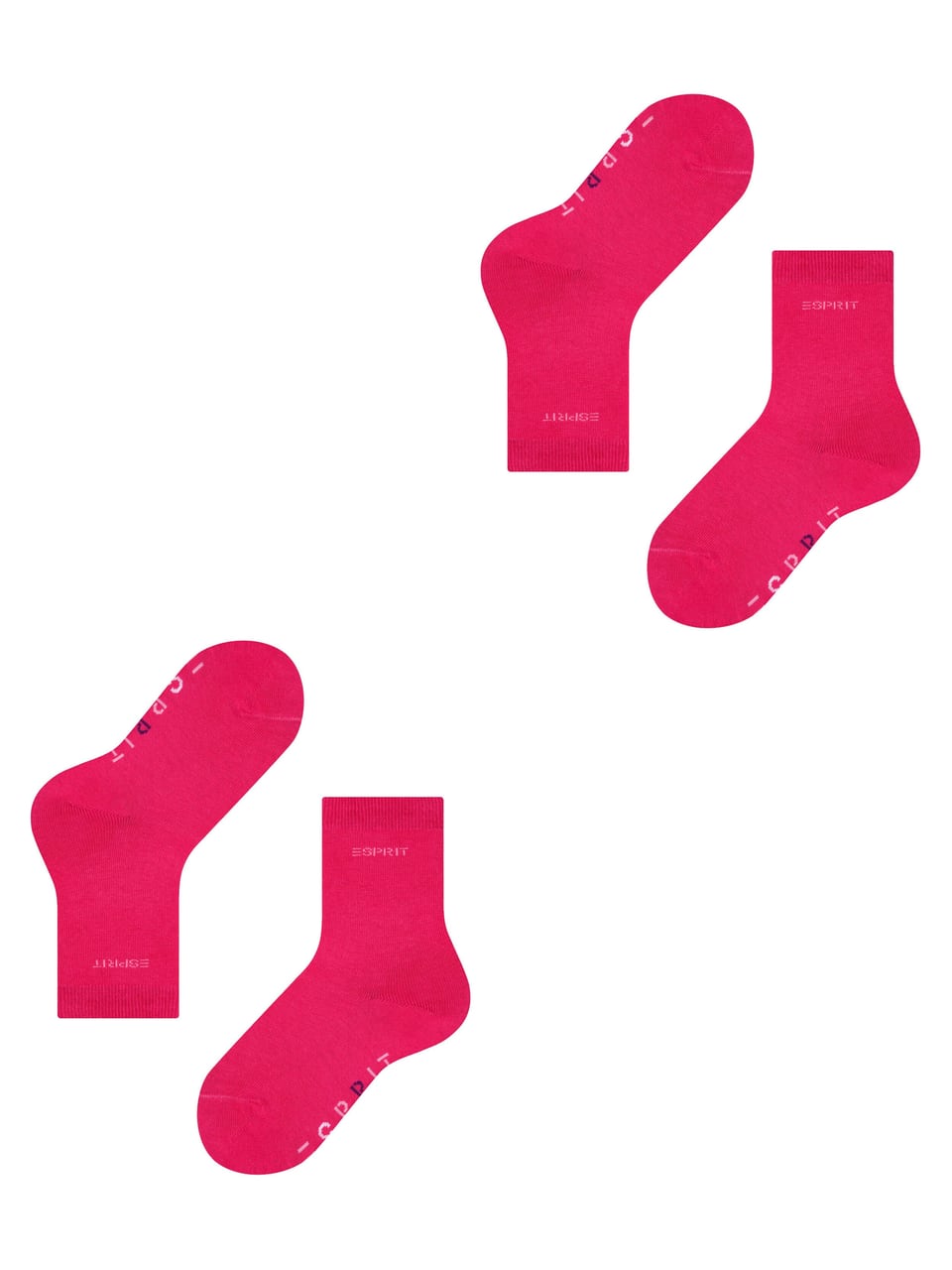 Esprit Foot Logo SO 2P Strümpfe in Scarlet – Bild 1