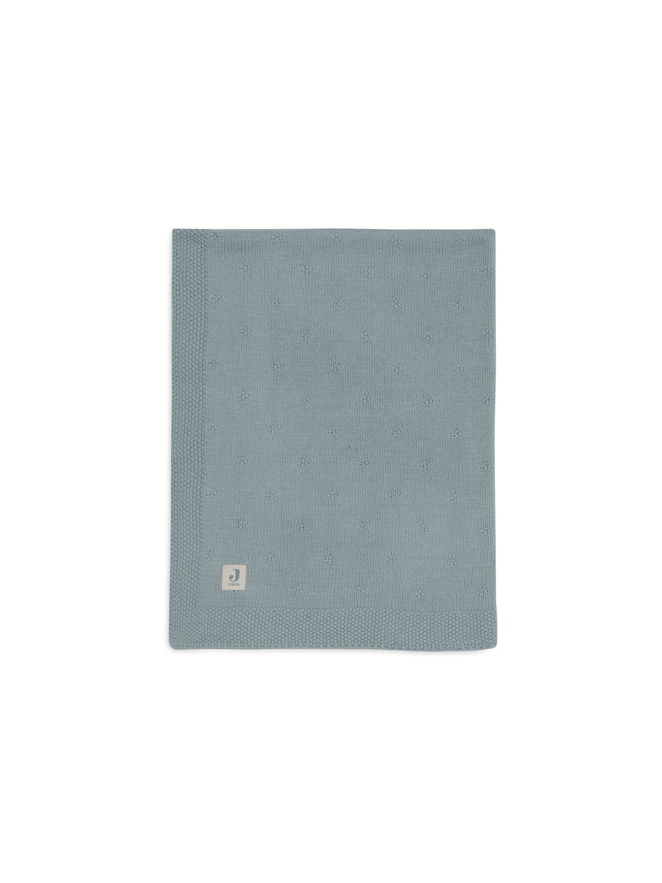 Smits Assen Decke Wiege 75x100cm Cosy Knit Sea Green – Bild 1