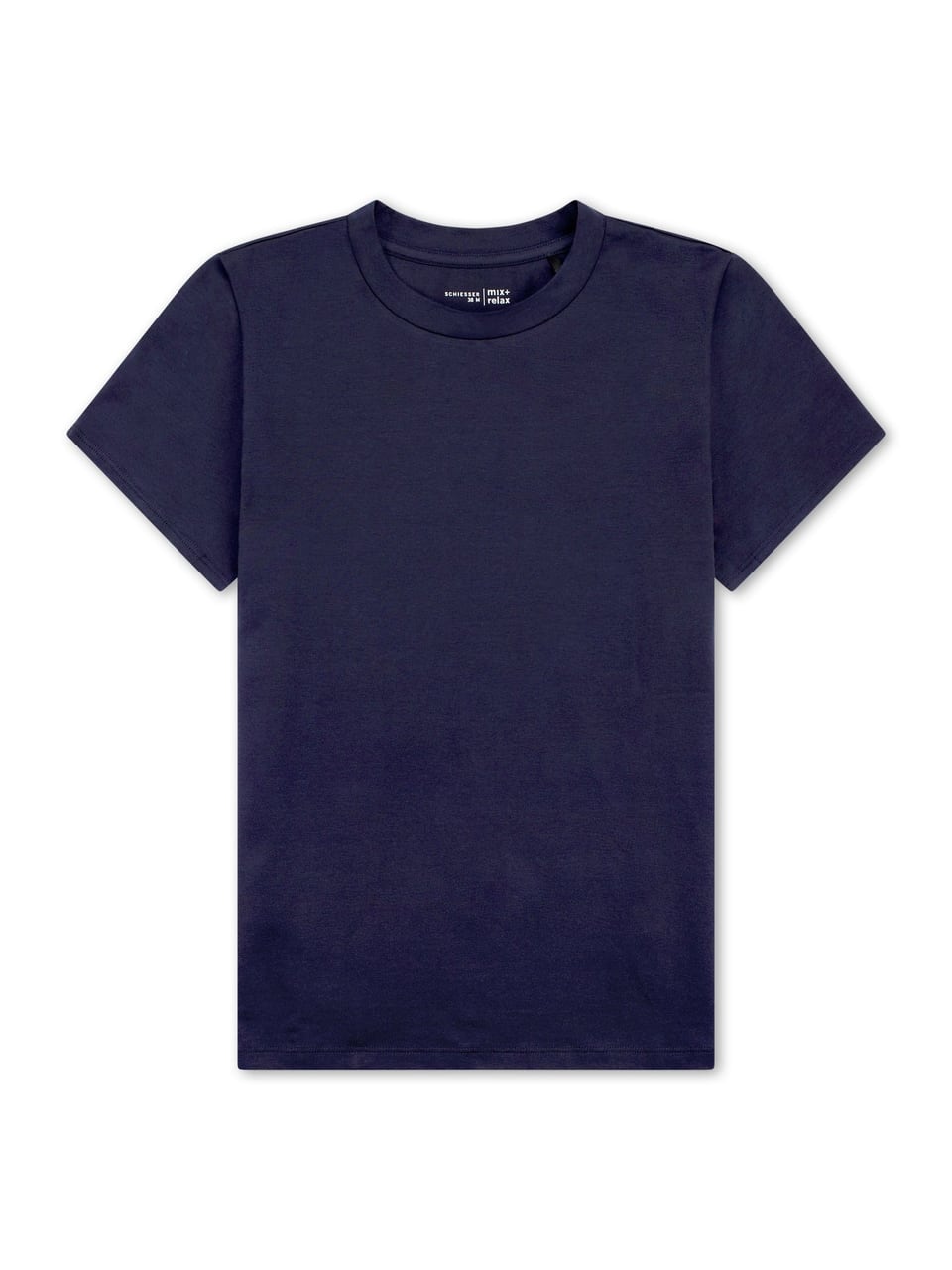 Schiesser T-Shirt Rundhals Schlafanzug in Deep Blue – Bild 1