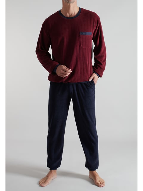 Ceceba Pyjama, Rundhals, Bündchen Schlafanzug