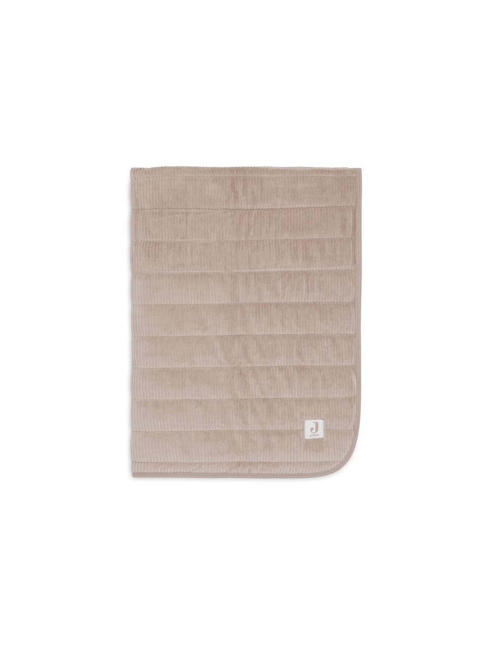 Smits Assen Decke Wiege 75x100cm Velvet Rib Milky Coffee – Bild 1