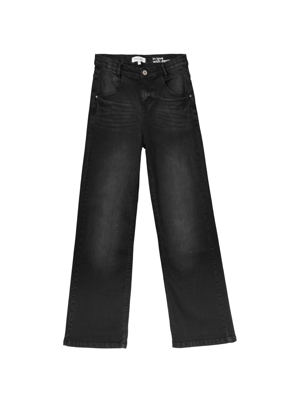 Staccato Md.-Bell Bottom Jeans Hosen in Black Denim – Bild 1