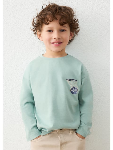 Mayoral Shirt back print Hellblau Oberteile