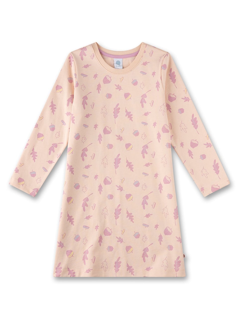 Sanetta Sleepshirt 1/1, allover Nachtwäsche in Cream – Bild 1