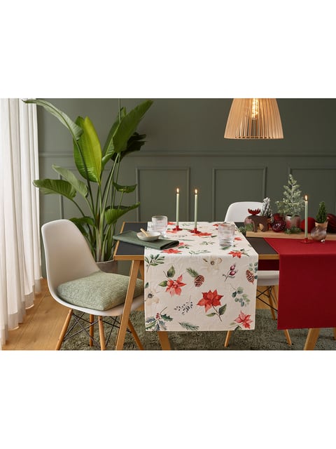Sander X-mas Flowers 85x85 eckig - 40 original Tischwäsche