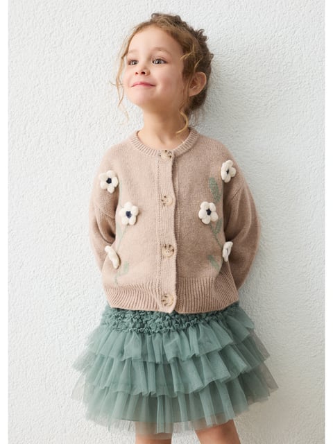 Mayoral J ckchen m. Blumen Beige Oberteile