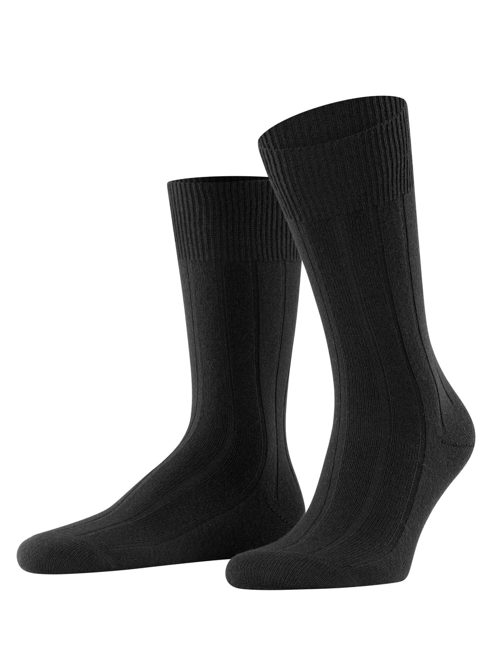 FALKE Lhasa Rib SO Herrensocken in Black – Bild 1
