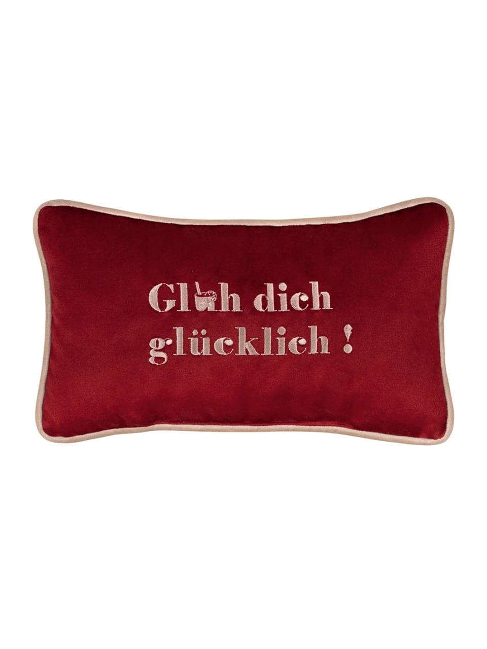 Pad Kissen PETITE Glüh dich glücklich in Dark Red