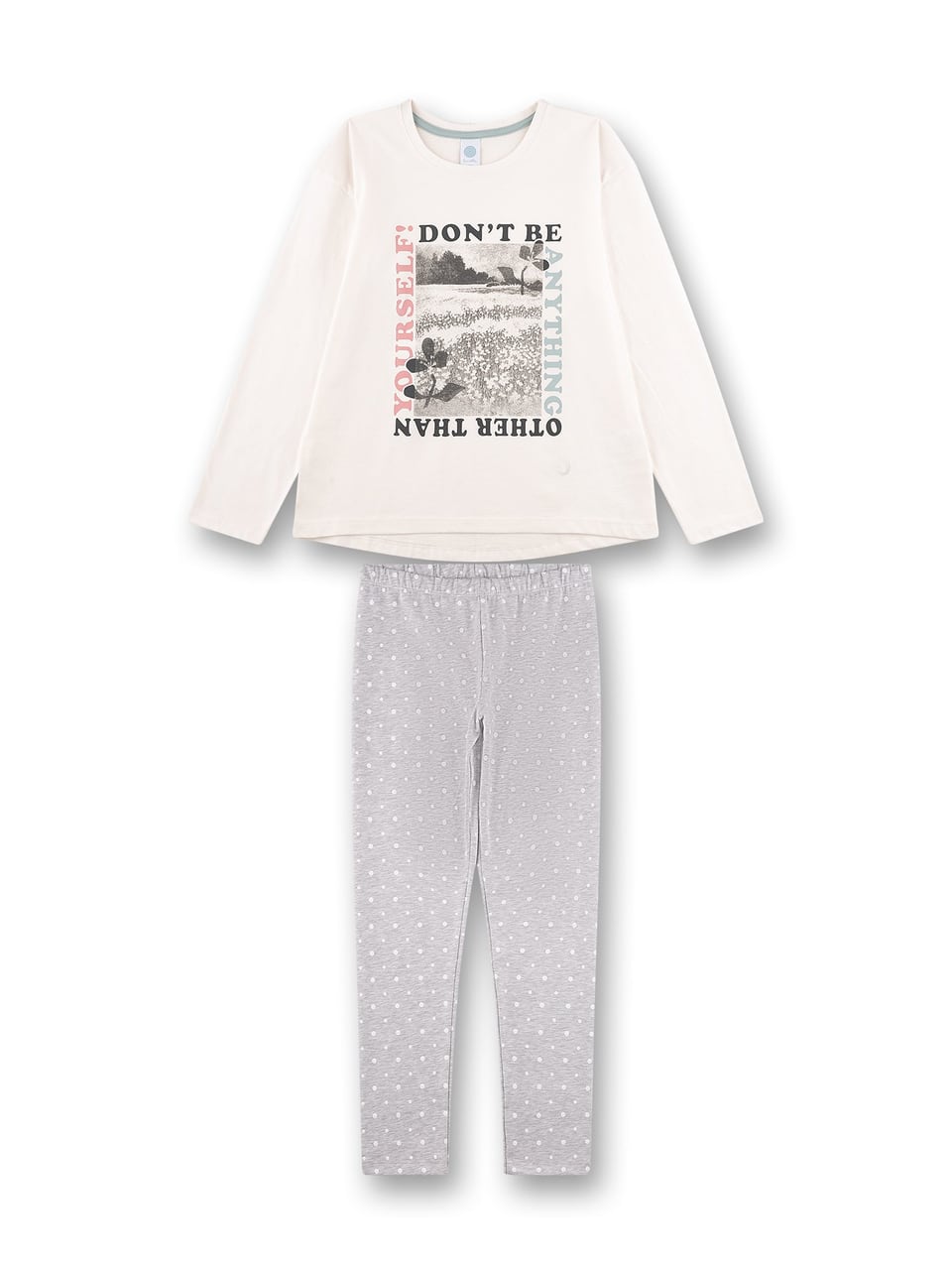 Sanetta Pyjama 1/1, 245988 245989 Nachtwäsche in Ivory – Bild 1
