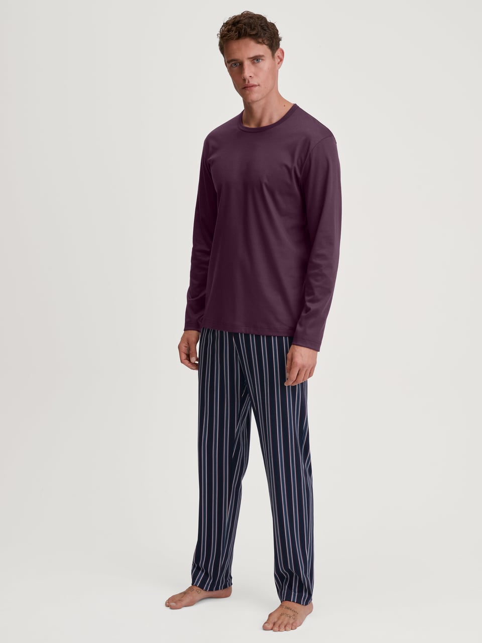 Calida HERREN Pyjama Schlafanzug in Barbera – Bild 1
