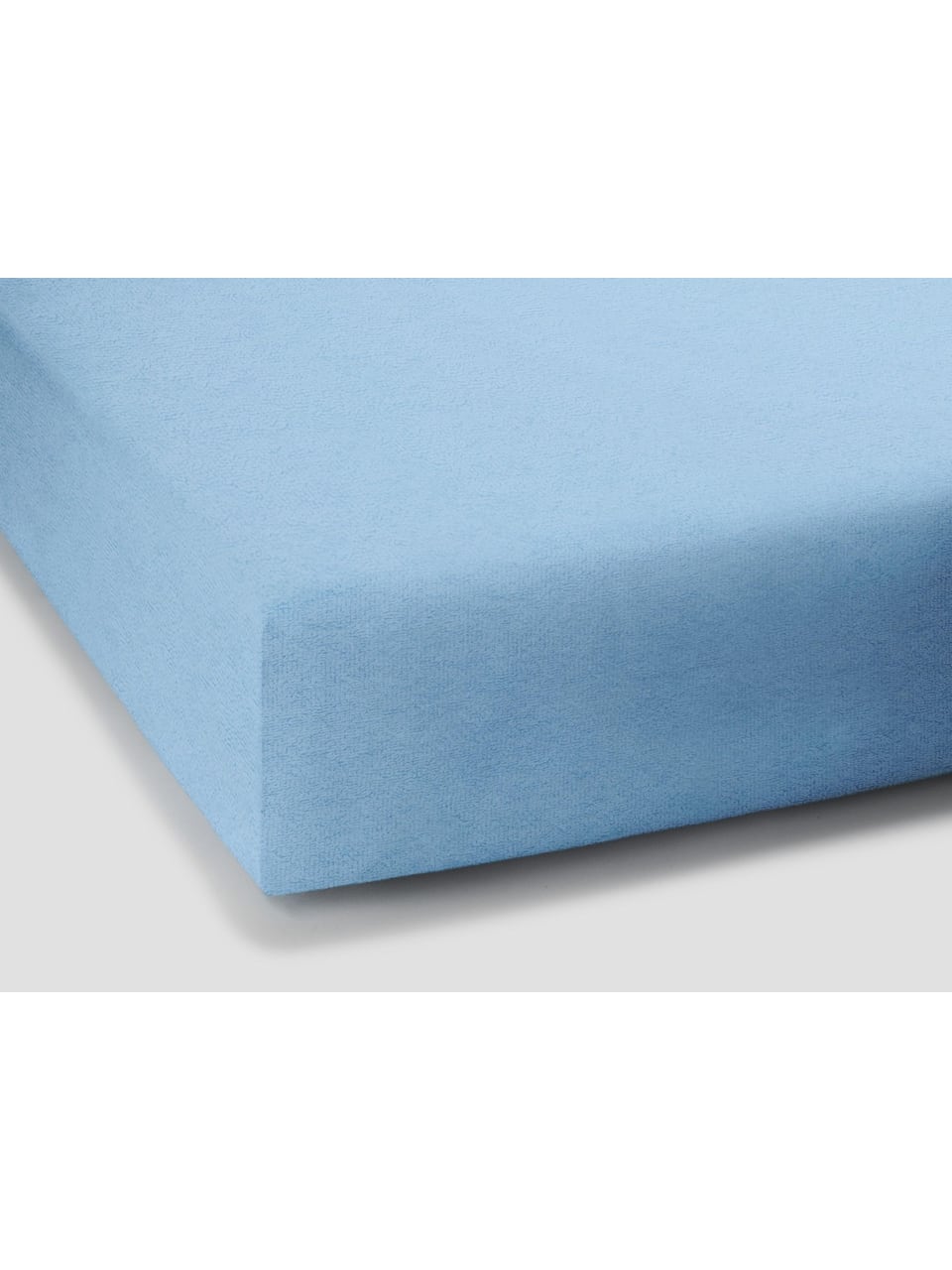 Formesse Edel Frottee Spannlaken Hellblau in Hellblau