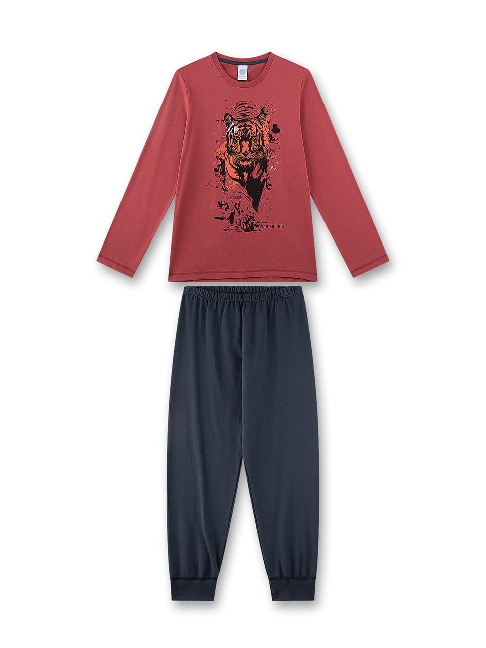 Sanetta Pyjama 1/1, 246266 246267 Nachtwäsche in Faded Red – Bild 1
