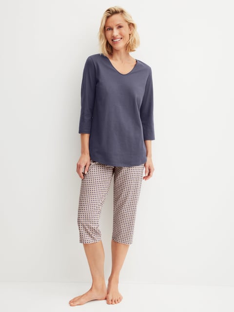 Calida DAMEN Pyjama 3/4 Schlafanzug
