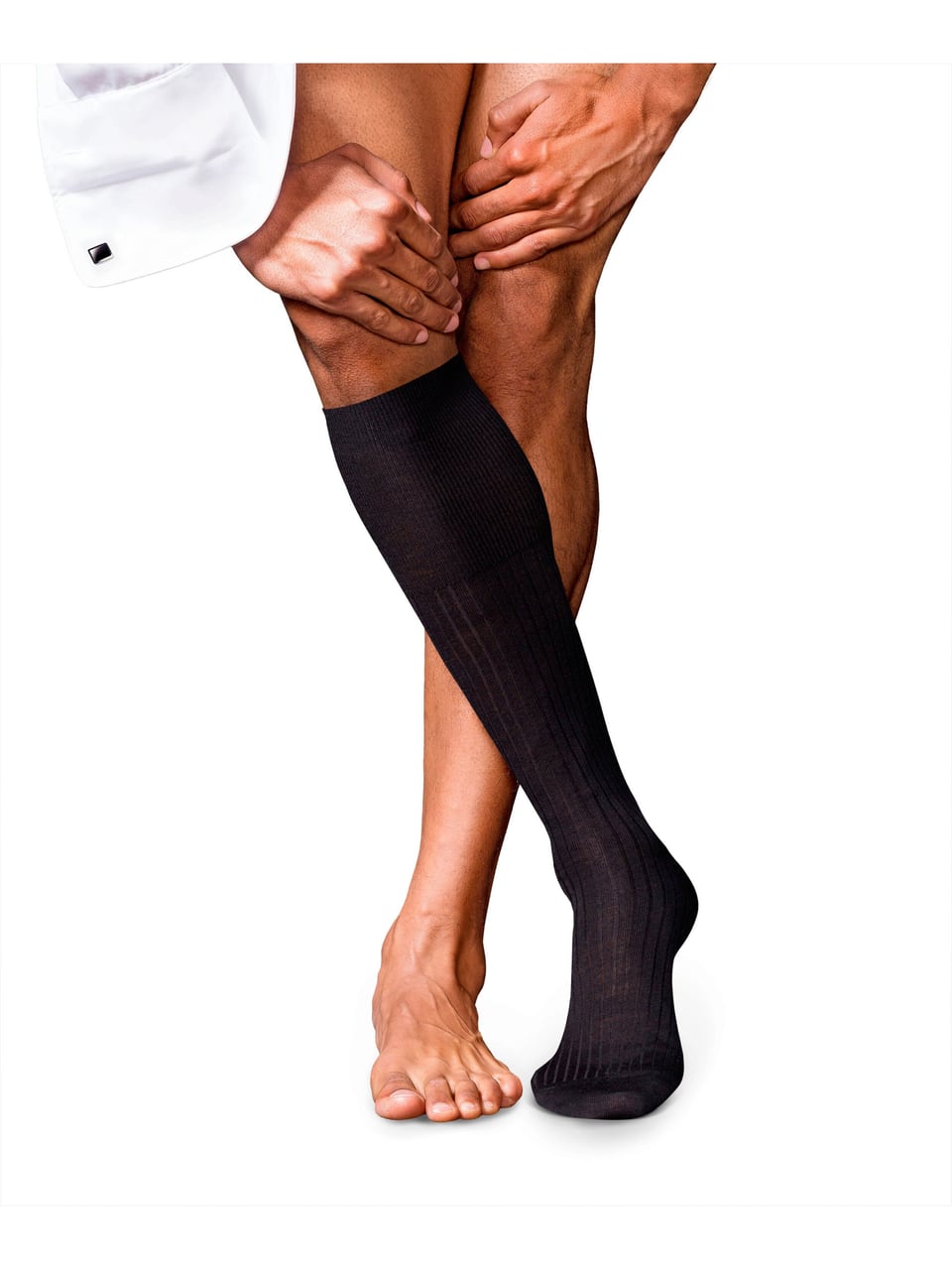Falke No. 7 Kh Kniestrümpfe in Black