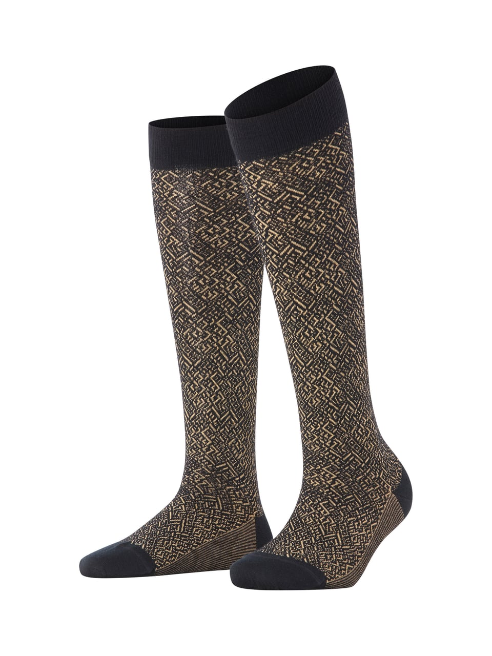 FALKE Snow Glitter KH Damensocken & Kniestrümpfe in Black – Bild 1