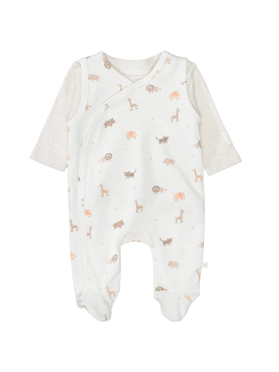 Staccato Strampler+Shirt Overall in Milk Aop – Bild 1