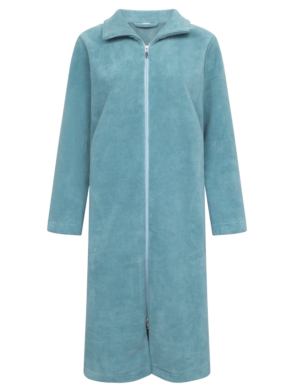 Rösch Robe, 1/1 sleeve, zipper, pockets, Bademantel in Mint – Bild 1
