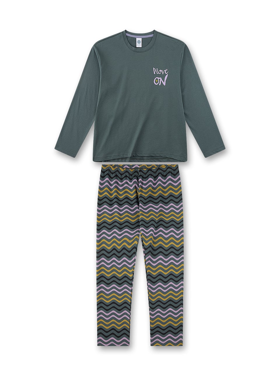 Sanetta Pyjama 1/1 Nachtwäsche in Leaf Green – Bild 1