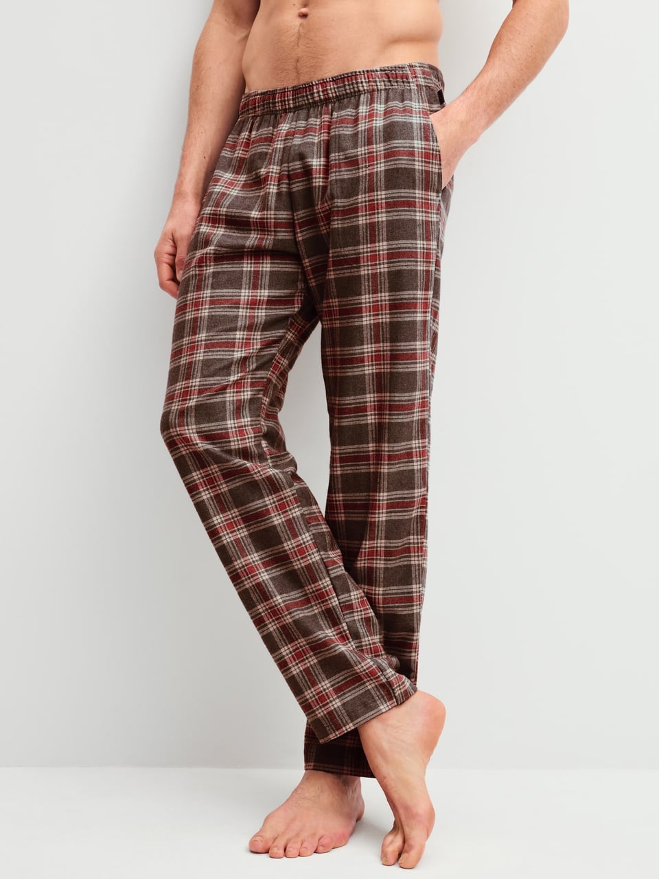 Calida Herren Hose Nachtwäsche in Coffee Bean – Bild 1