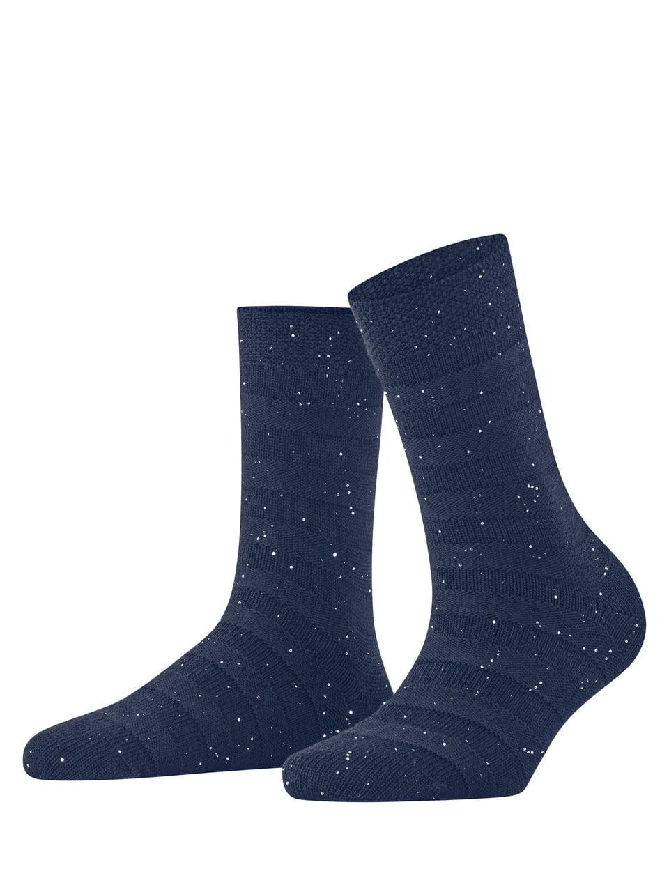 FALKE Sparkle Stripes SO Damensocken & Kniestrümpfe in Night Blue – Bild 1