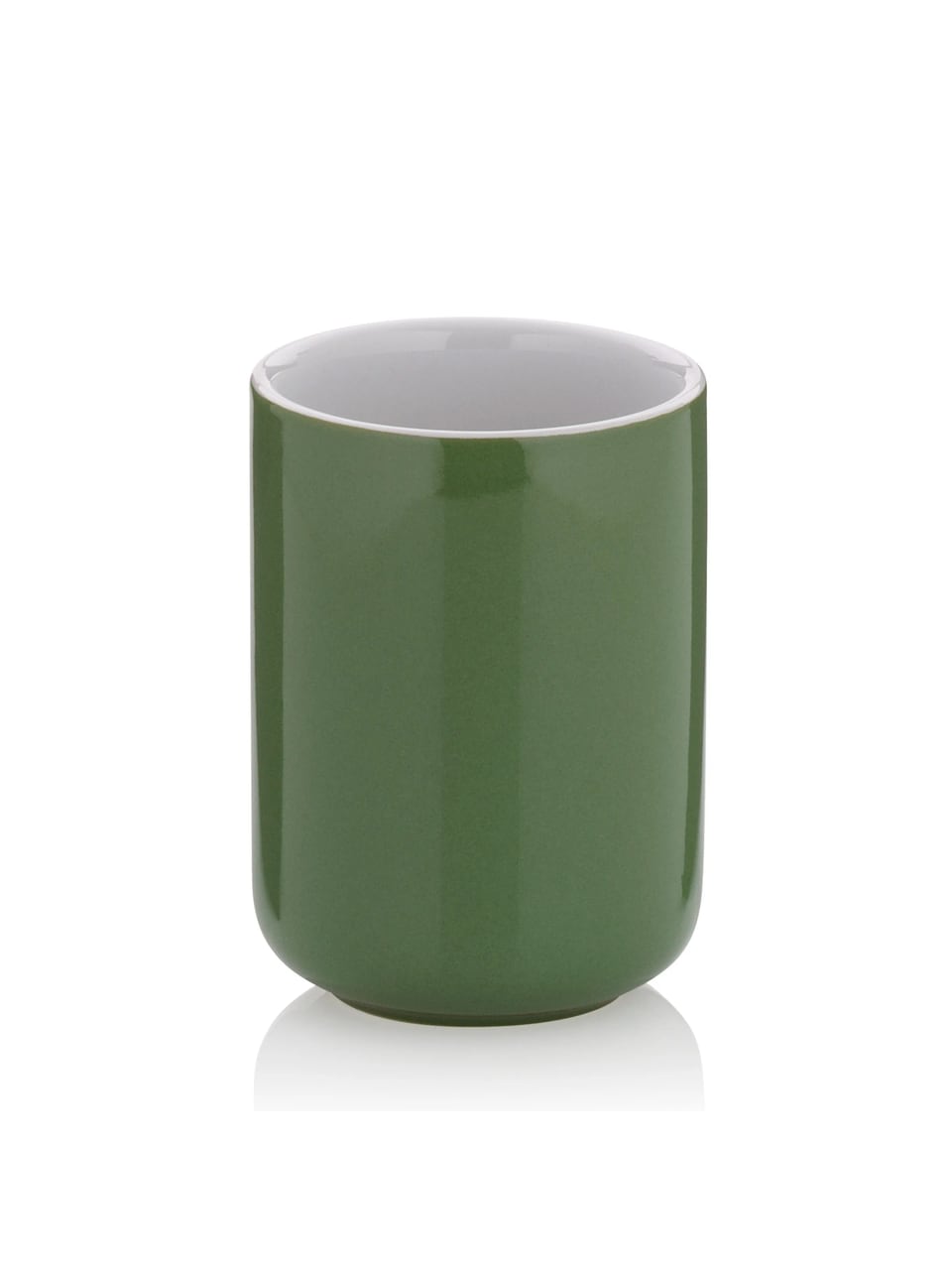 kela Becher ISABELLA blattgrün/weiß Bad-Accessoires – Bild 1