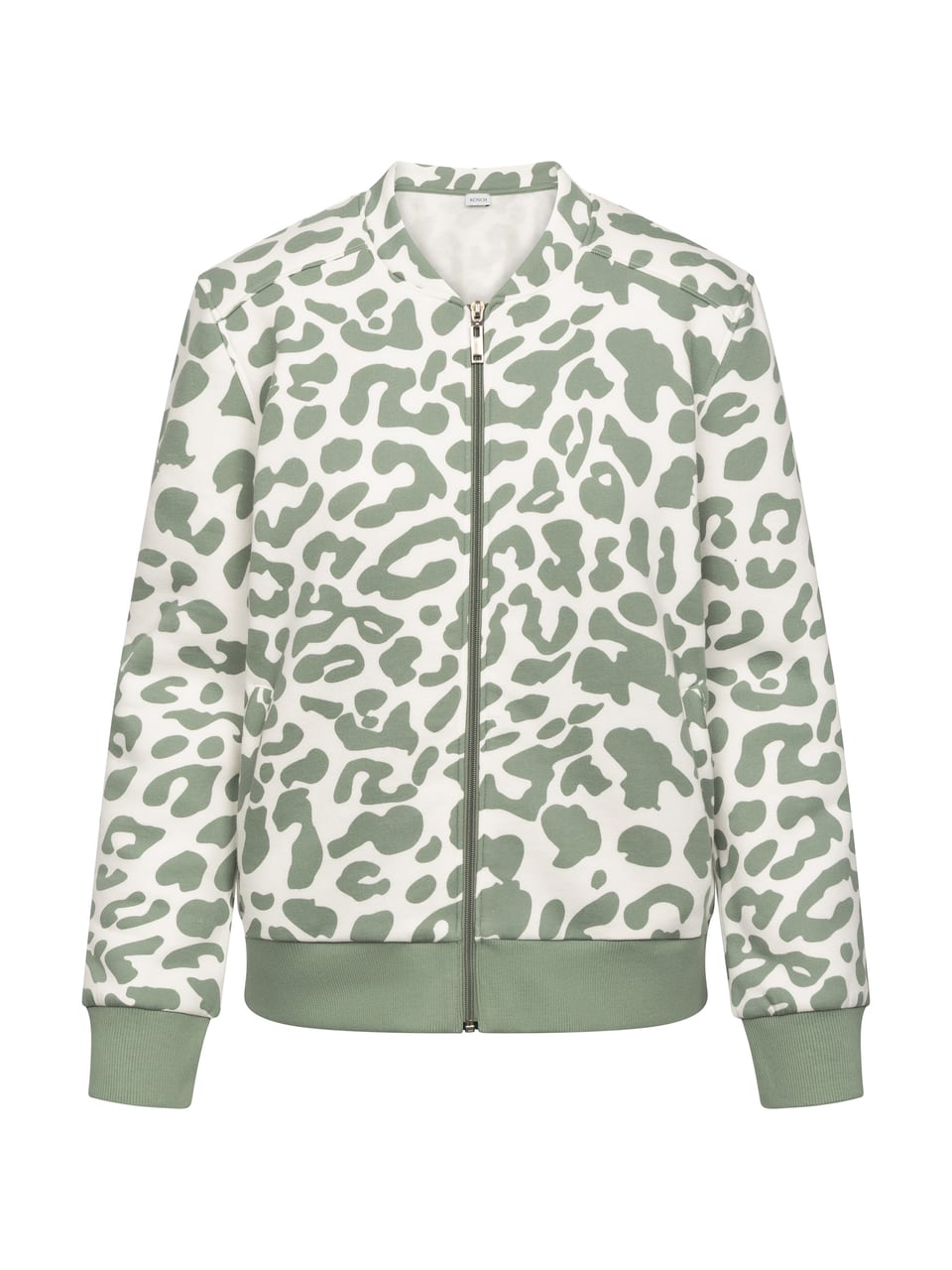 Rösch Jacket, 1/1 sleeve, round neck, zip Homewear in Leo – Bild 1