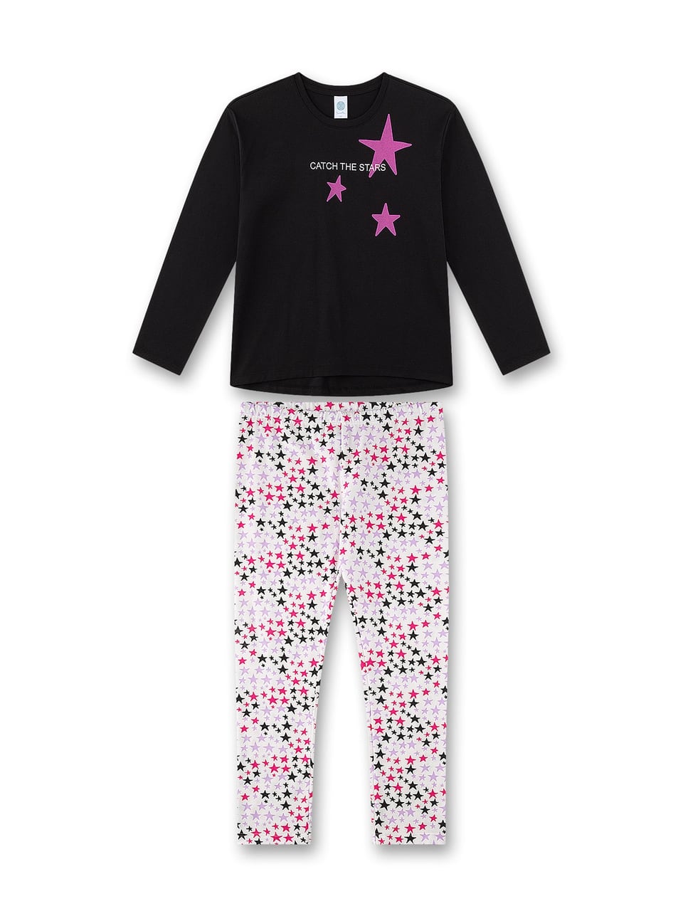 Sanetta Pyjama 1/1, 246315 246316 Nachtwäsche in Super Blac – Bild 1