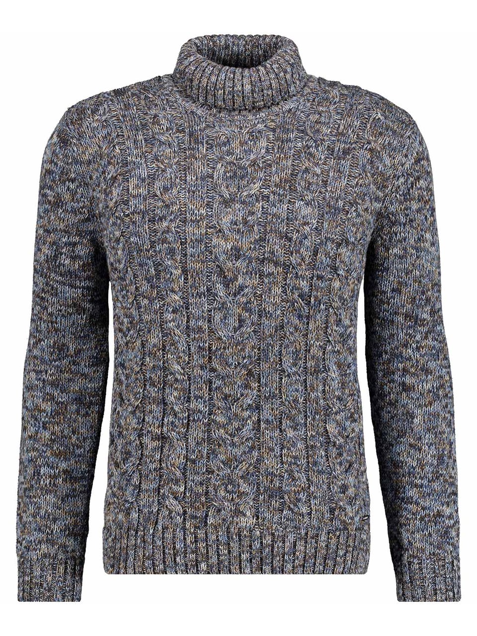 Ragman Roll neck rib Pullover & Strickjacken in Blau Gemu – Bild 1