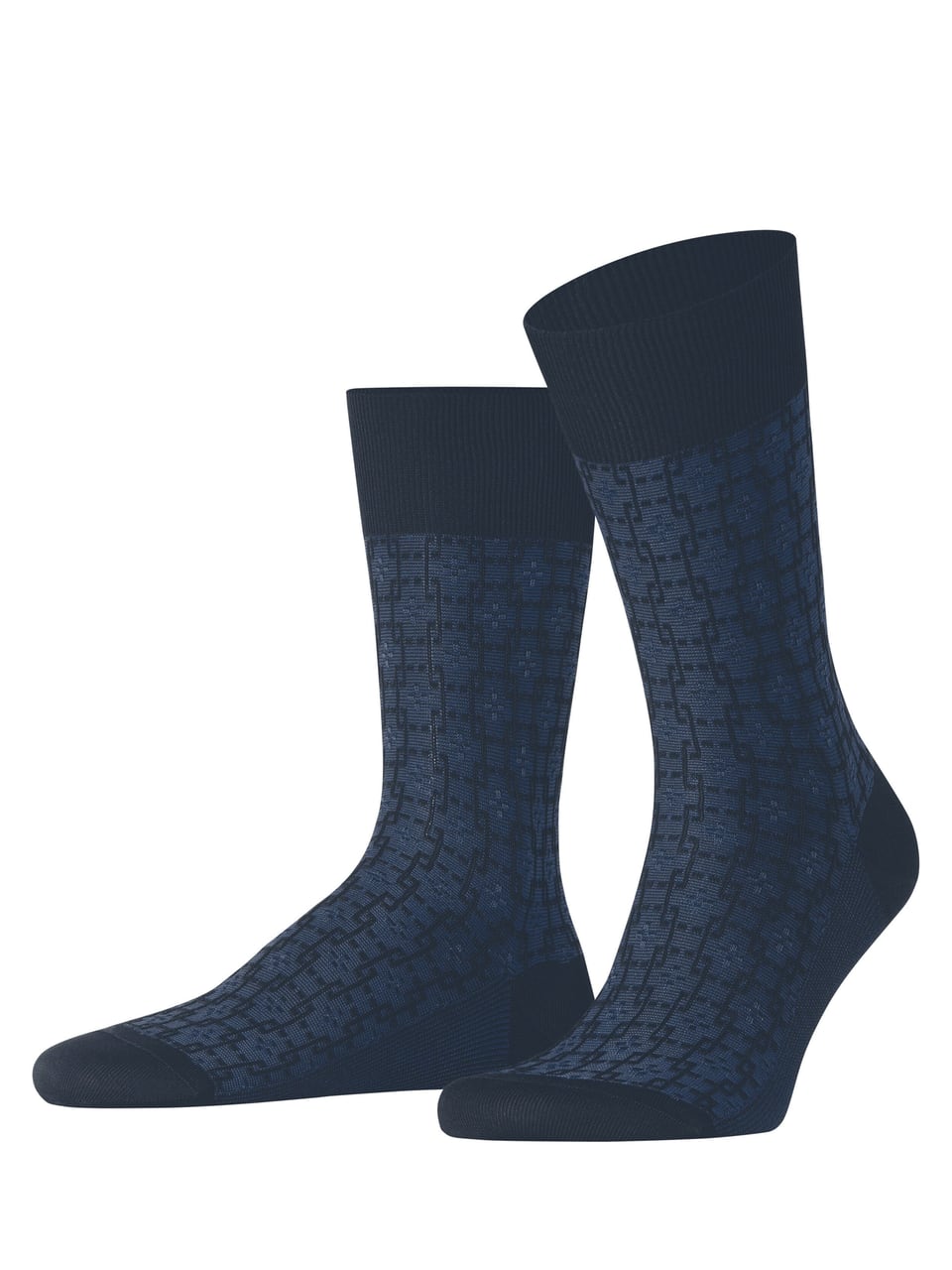 FALKE Artwork Tie SO Herrensocken in Midnight – Bild 1