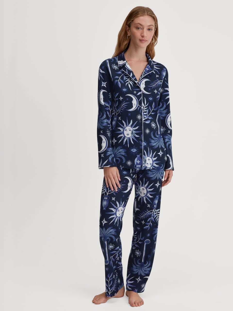 Calida DAMEN Pyjama Schlafanzug in Dark Sapphire – Bild 1