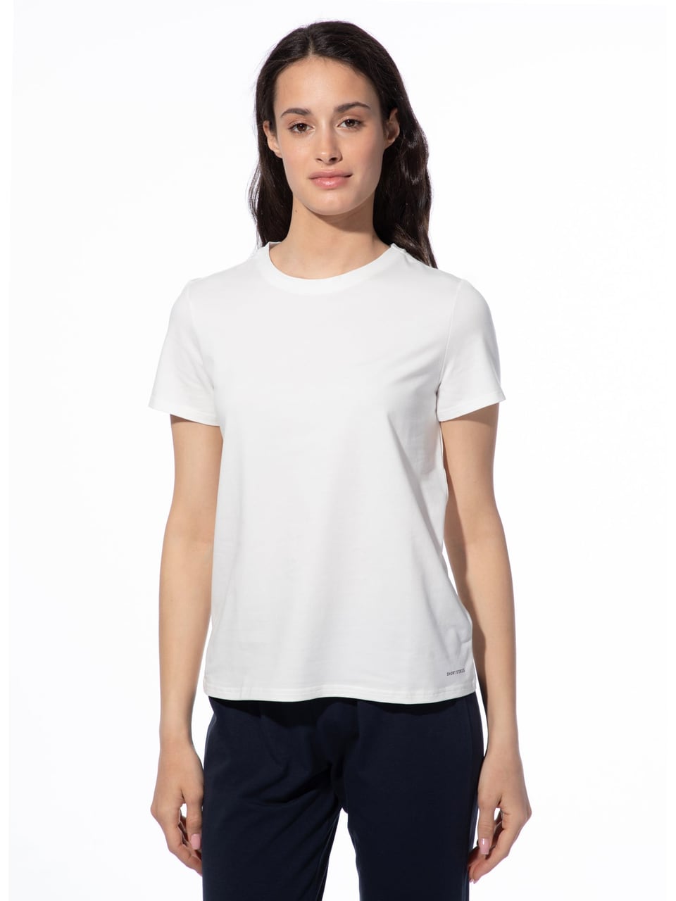 Short Stories T-shirt Schlafanzug in White Pebb – Bild 1