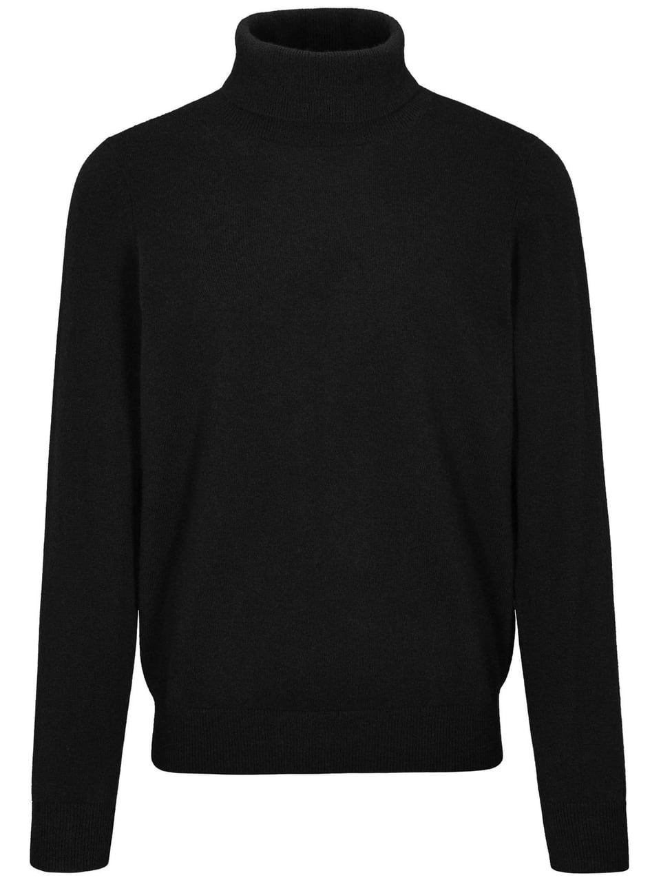 Commander Cashmere-Rollkragenpullover im Feinstrick in Black