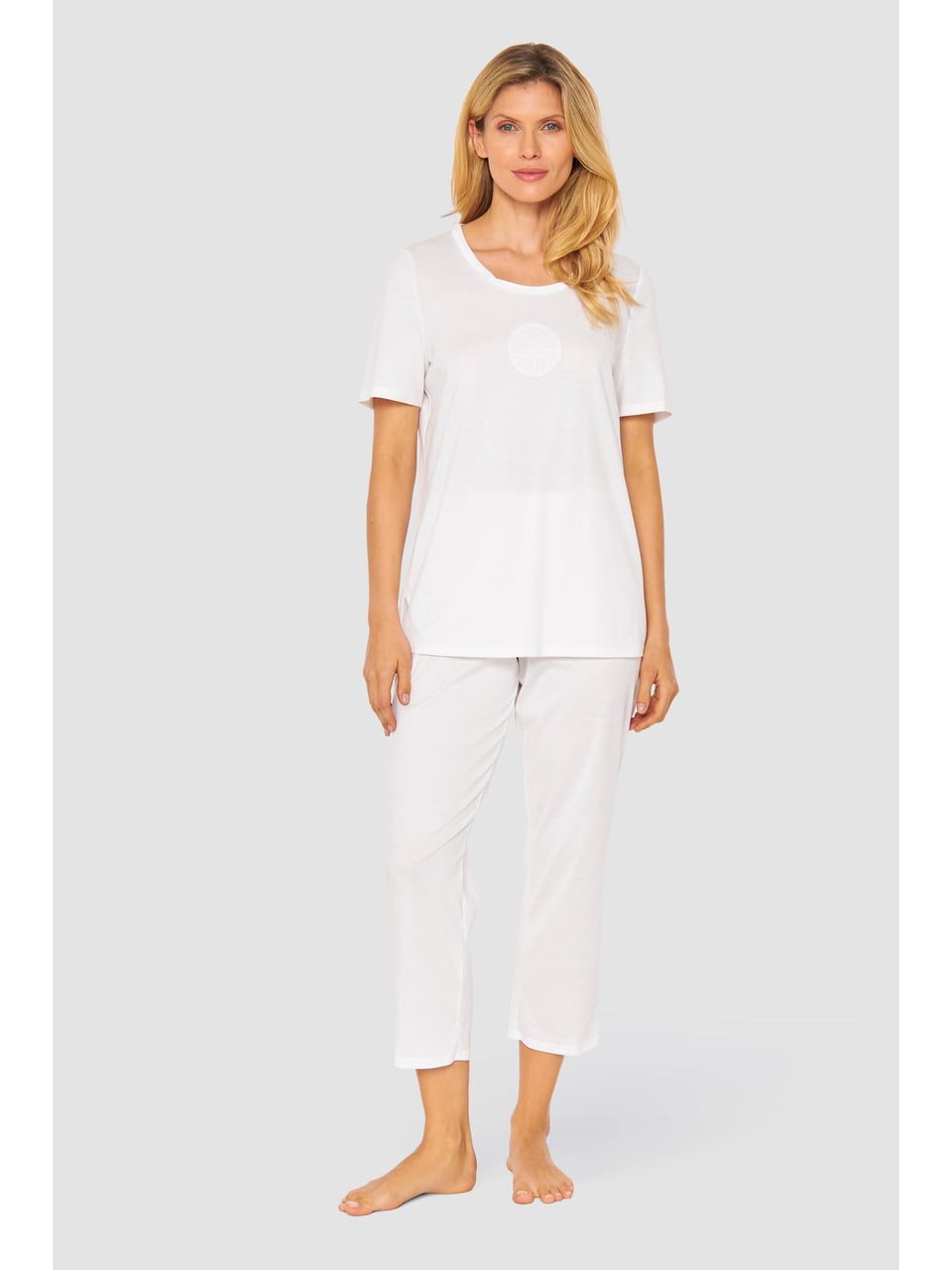 Feraud Py, 1/2 sleeve, pants 7/8, angular Schlafanzug in White – Bild 1