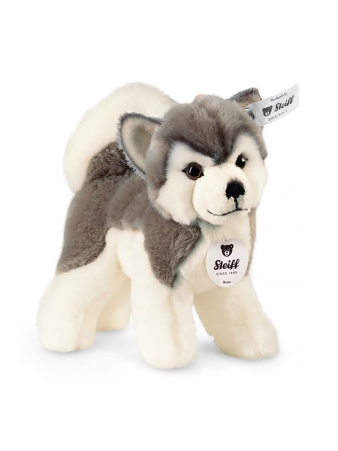 Steiff Bernie Husky 17 grau/weiss stehend Spielzeug