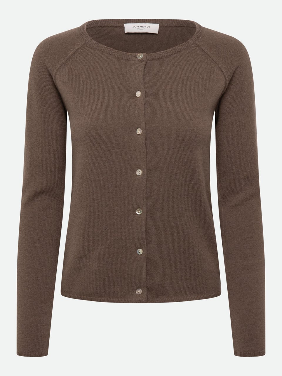 Rosemunde RWLaica Cashmere LS O-neck Raglan Cardigan in Walnut – Bild 1