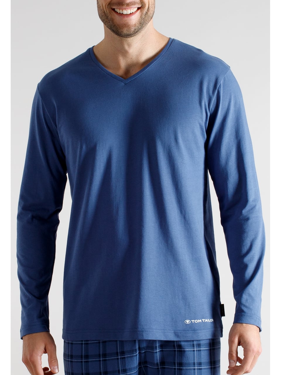 Ceceba Shirt, 1/1-Arm Nachtwäsche in Blau-Mittel-Uni – Bild 1