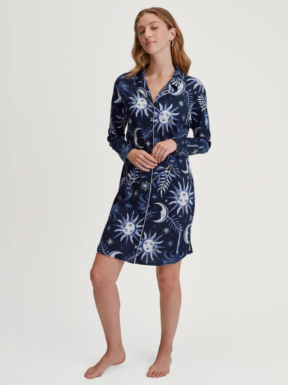Calida DAMEN Sleepshirt Nachthemden in Dark Sapphire – Bild 1