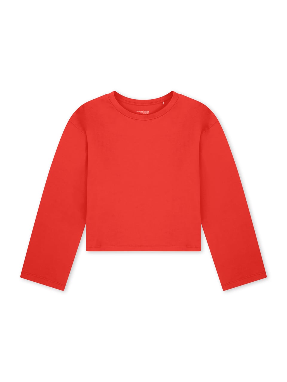 Schiesser Shirt langarm Rundhals Schlafanzug in Chilli Rot – Bild 1