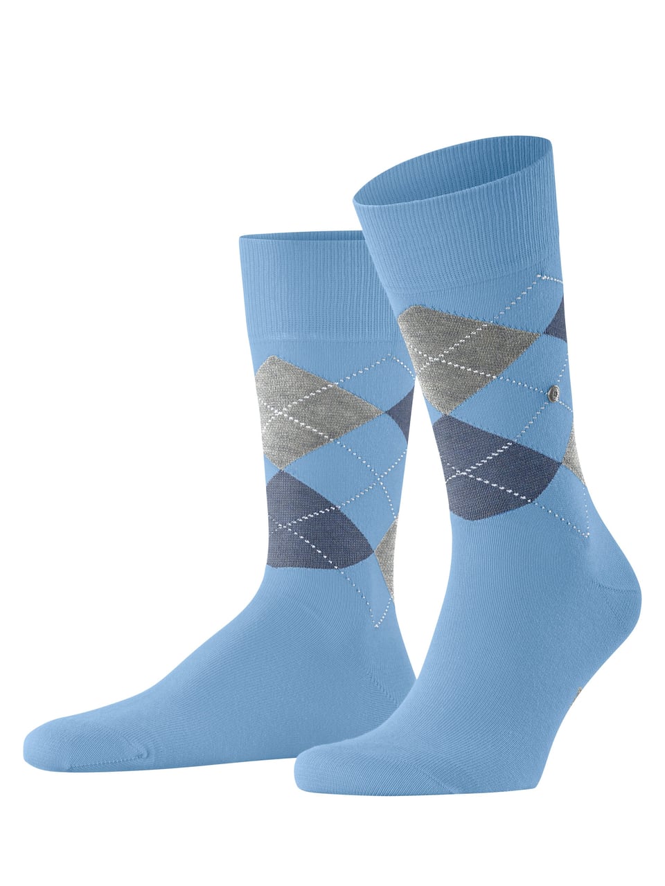 Burlington King SO Herrensocken in Sky Blue – Bild 1